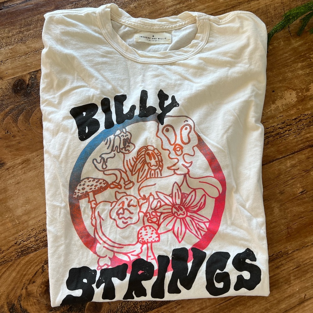 NWOT Imogene + Willie x Billy Strings “Friends” tee. Ltd edition. Sz x-large